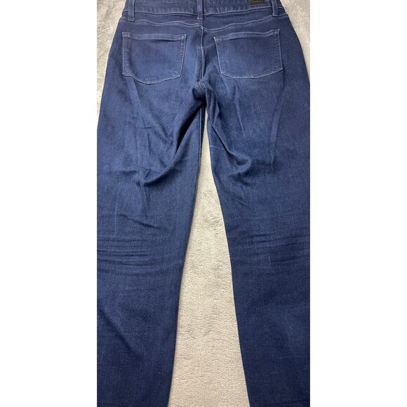 PAIGE Hoxton Ultra Skinny Jeans Size 30 Blue Dark‎ Wash Mid Rise Stretch - Picture 3 of 11
